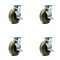 Service Caster 6 Inch High Temp Phenolic Swivel Caster Set with Roller Bearings and Brakes SCC SCC-30CS620-PHRHT-TLB-4 - alternate 1